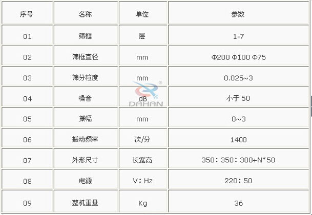 检测用分级标准振筛机
